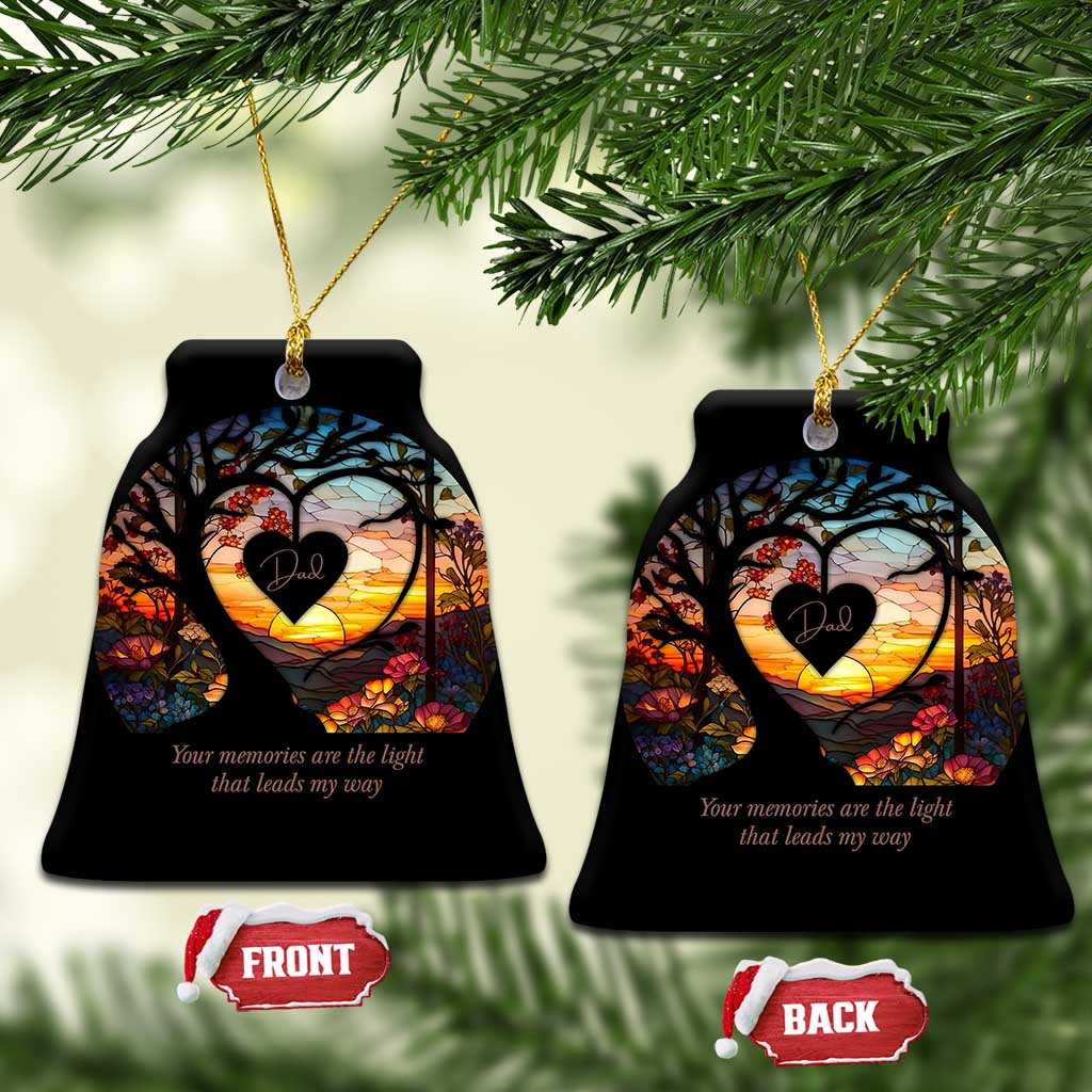 Personalized Memorial Christmas Ornament Custom Loss of Father Family Sympathy Gift TS10
