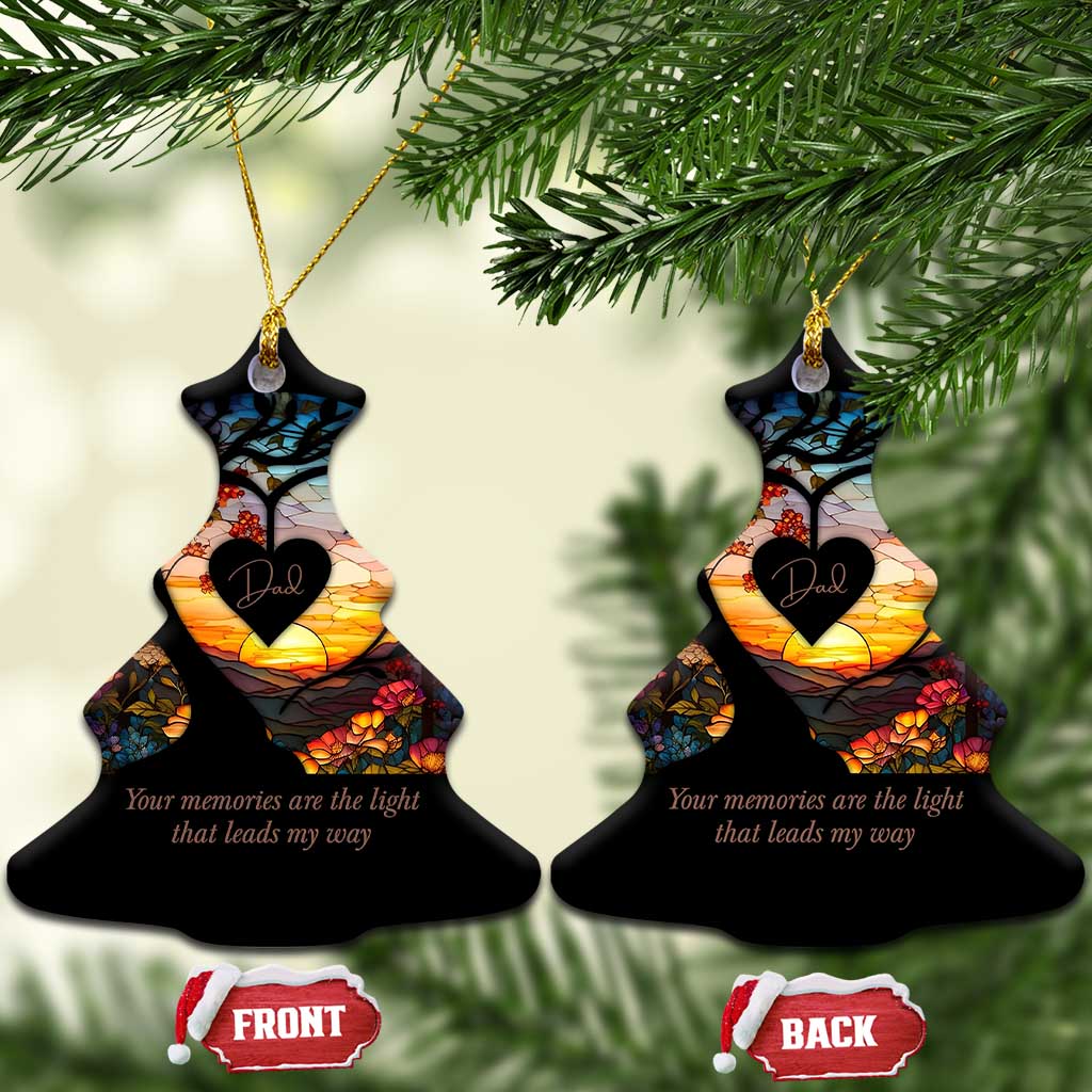 Personalized Memorial Christmas Ornament Custom Loss of Father Family Sympathy Gift TS10