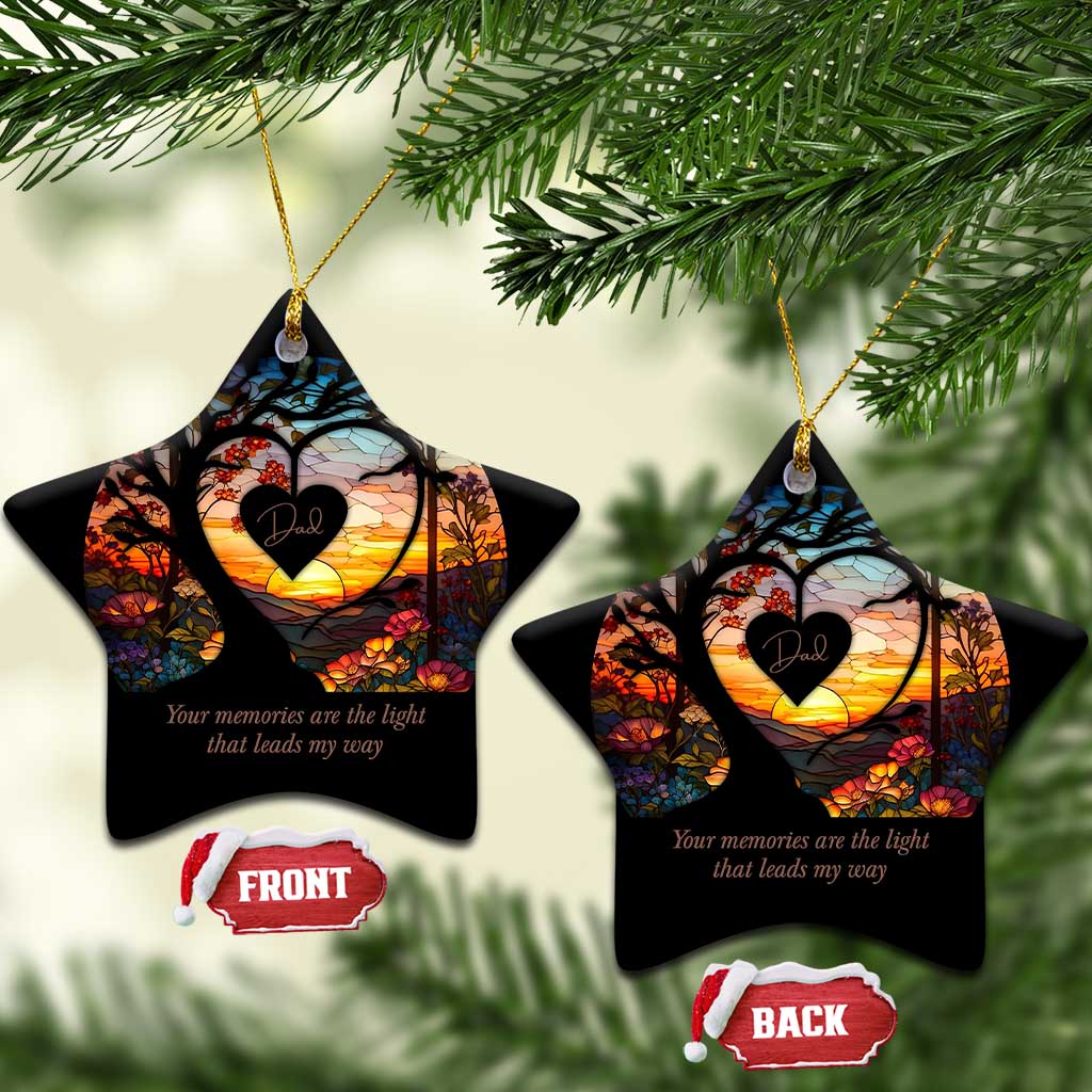 Personalized Memorial Christmas Ornament Custom Loss of Father Family Sympathy Gift TS10