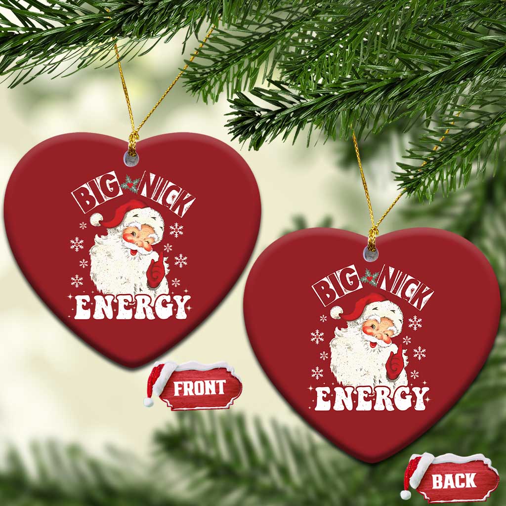 Santa Christmas Ornament Big Nick Energy TS10