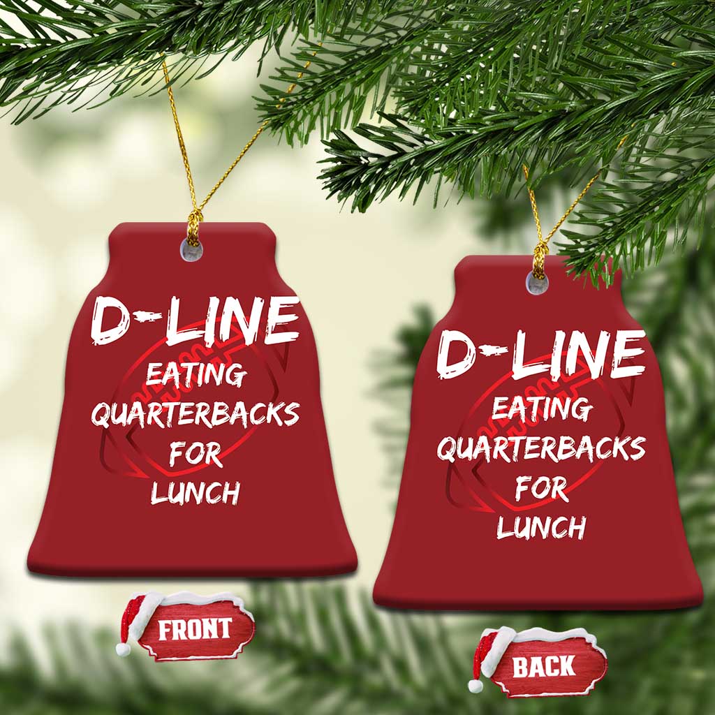 Football Linemen Christmas Ornament D Line Eating Quarterbacks Defensive TS10