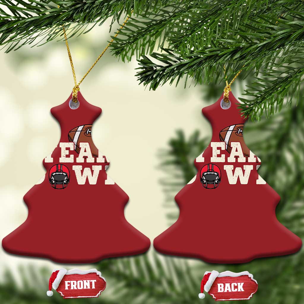 1st Year Down Football Christmas Ornament Touchdown One First Birthday Infant Baby Boy TS10
