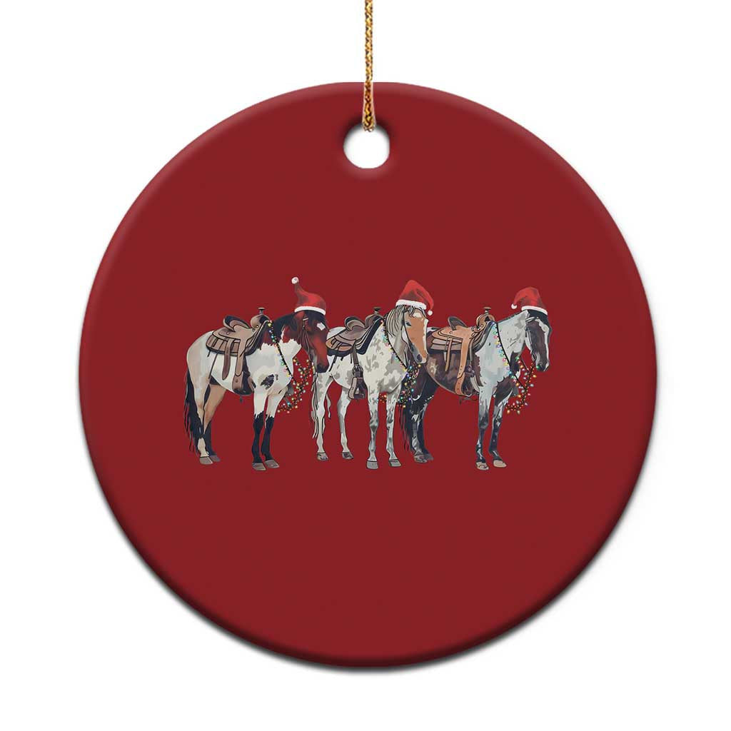 Horse Xmas Christmas Ornament Western Cowboy Cowgirl Howdy Country TS10