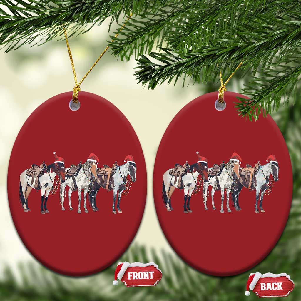 Horse Xmas Christmas Ornament Western Cowboy Cowgirl Howdy Country TS10