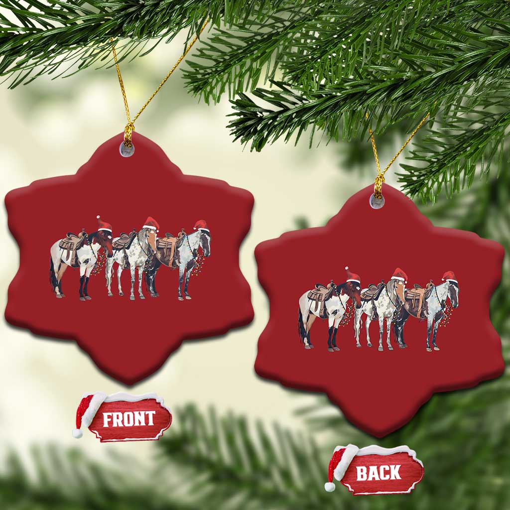 Horse Xmas Christmas Ornament Western Cowboy Cowgirl Howdy Country TS10