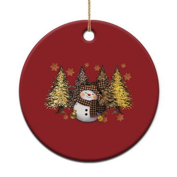 Xmas Snowman Christmas Ornament Cute Winter Leopard Xmas Tree Farm TS10