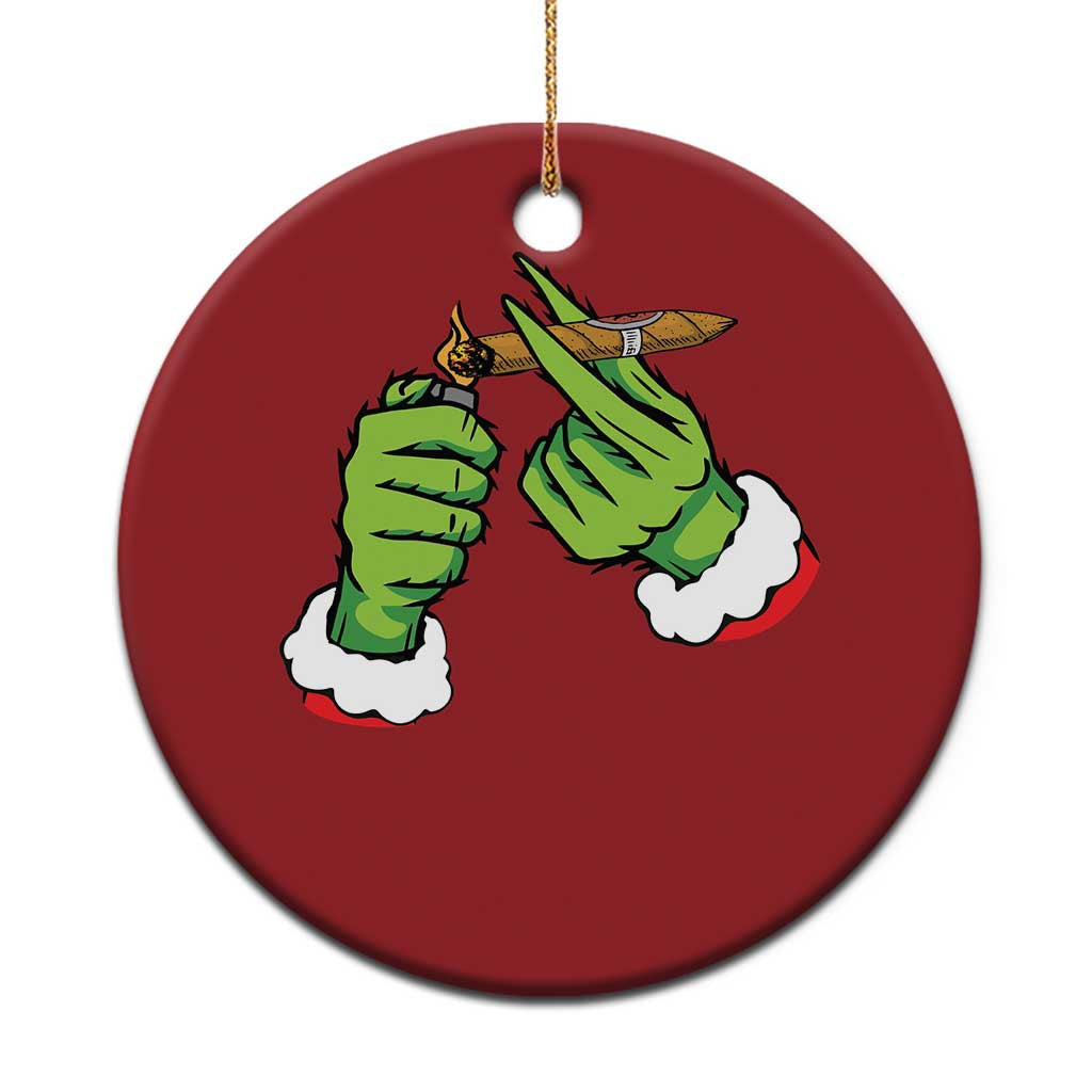 Pothead Xmas Christmas Ornament Cannabis Weed Adult Christmas Party TS10