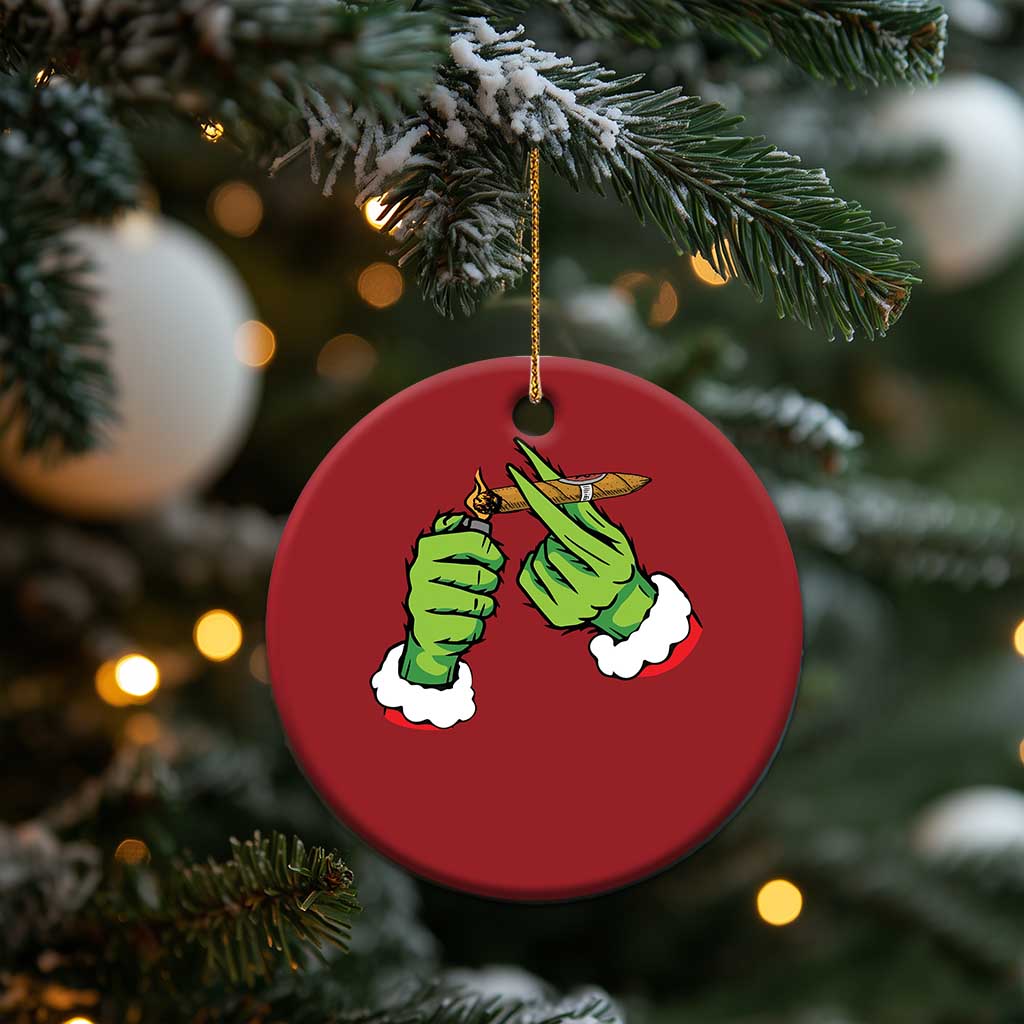 Pothead Xmas Christmas Ornament Cannabis Weed Adult Christmas Party TS10
