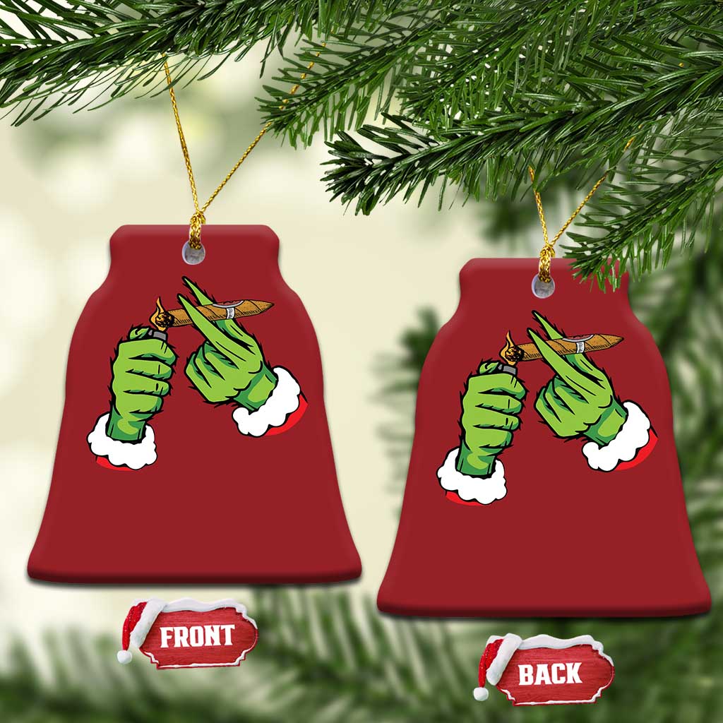 Pothead Xmas Christmas Ornament Cannabis Weed Adult Christmas Party TS10