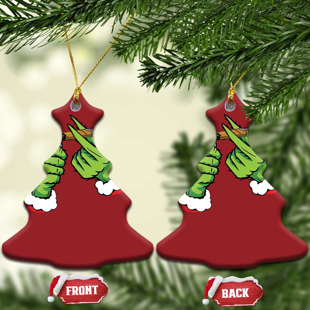 Pothead Xmas Christmas Ornament Cannabis Weed Adult Christmas Party TS10