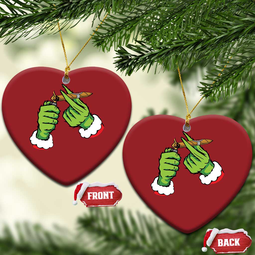 Pothead Xmas Christmas Ornament Cannabis Weed Adult Christmas Party TS10