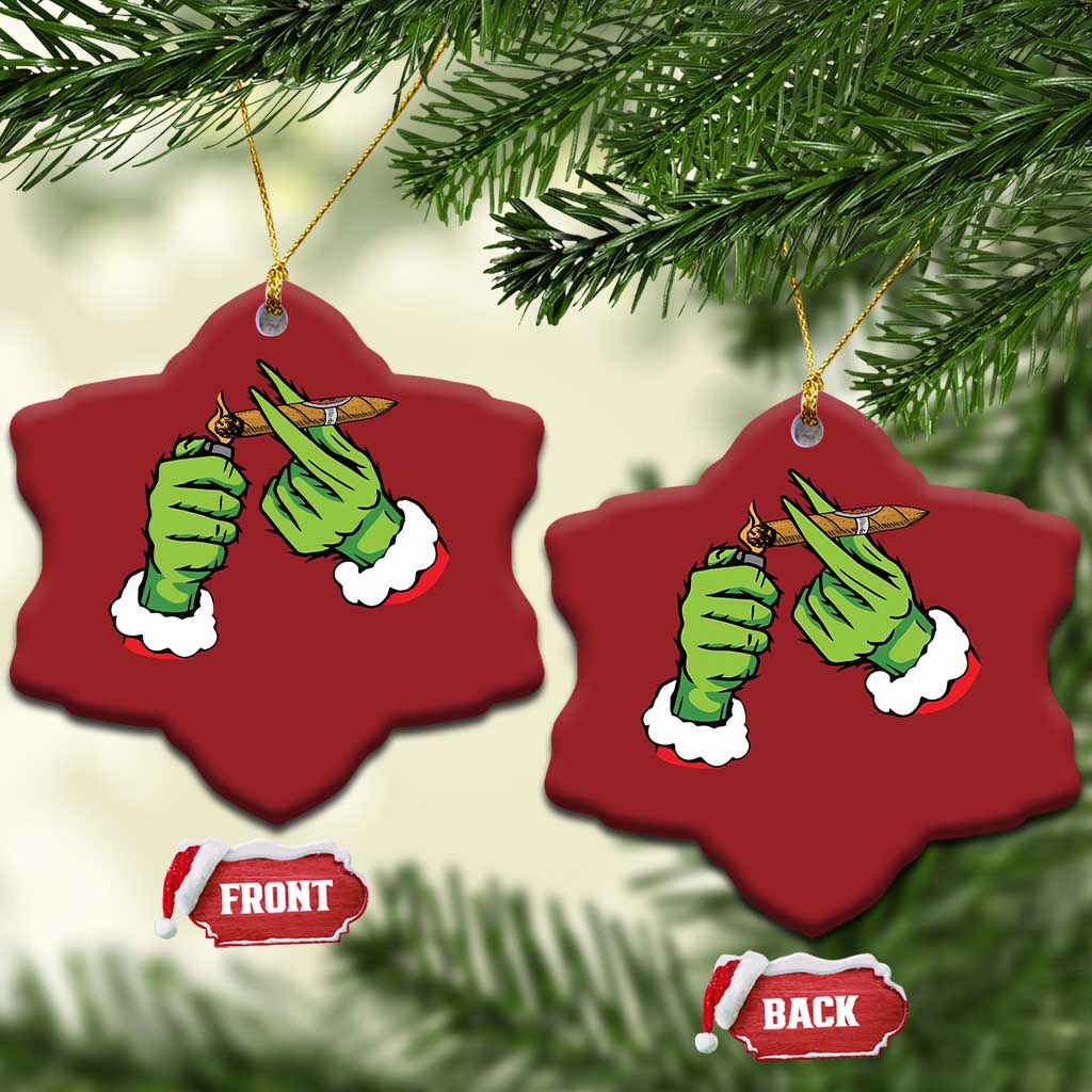 Pothead Xmas Christmas Ornament Cannabis Weed Adult Christmas Party TS10