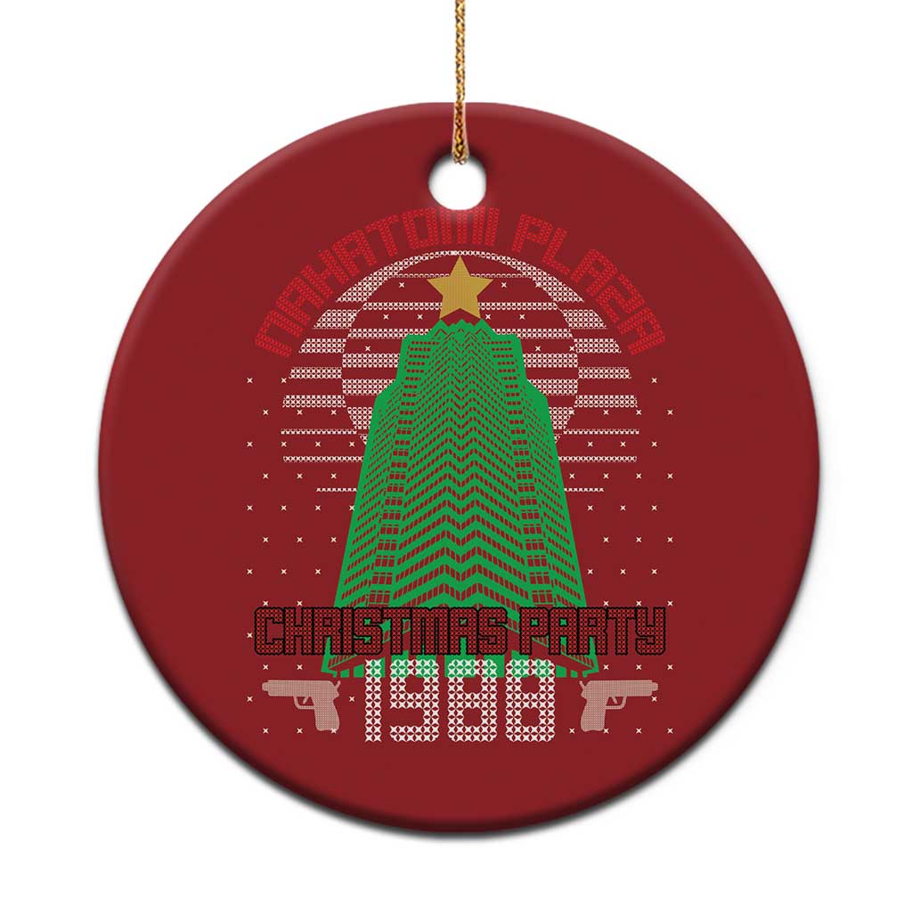 Nakatomi Plaza Xmas Party 1988 Christmas Ornament Xmas Gift Funny 80's Die Movie Bruce TS10