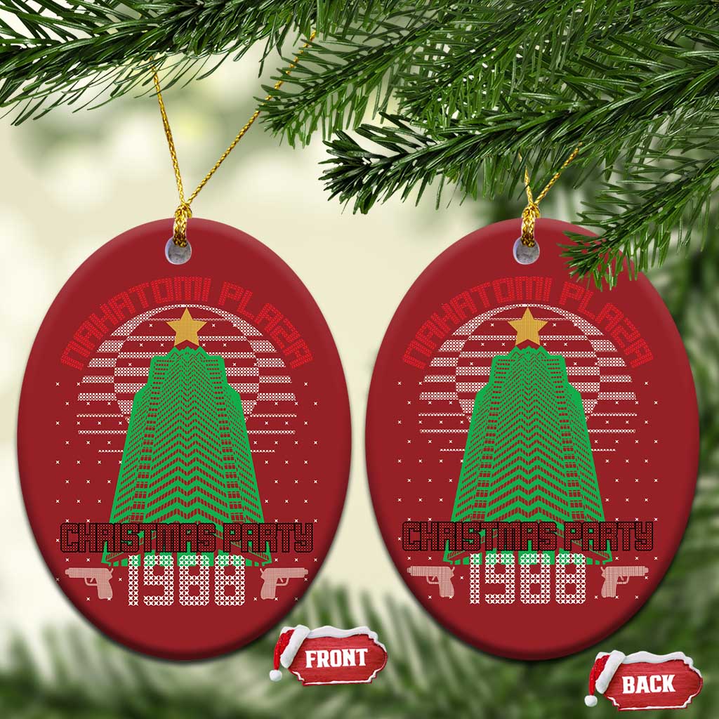 Nakatomi Plaza Xmas Party 1988 Christmas Ornament Xmas Gift Funny 80's Die Movie Bruce TS10