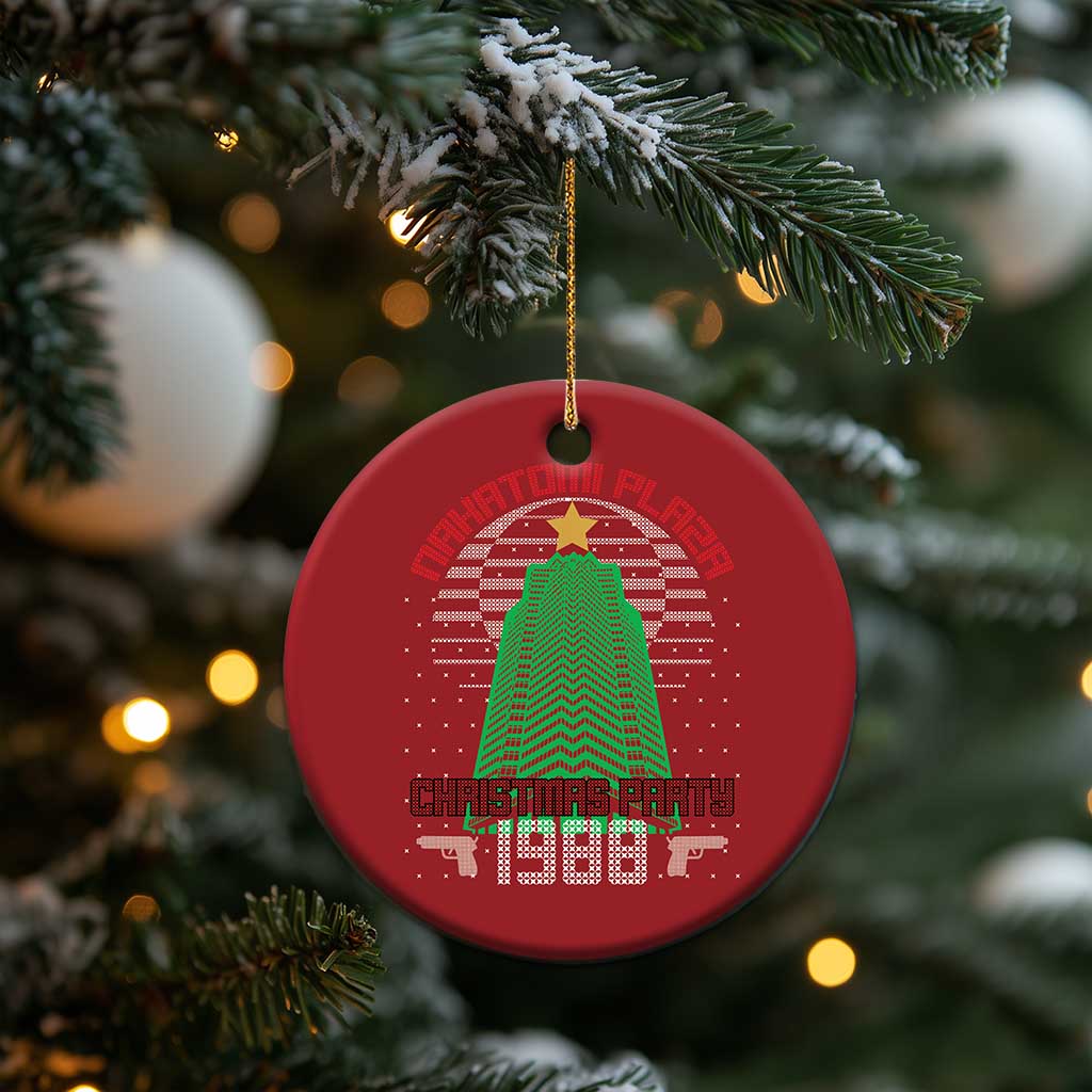 Nakatomi Plaza Xmas Party 1988 Christmas Ornament Xmas Gift Funny 80's Die Movie Bruce TS10