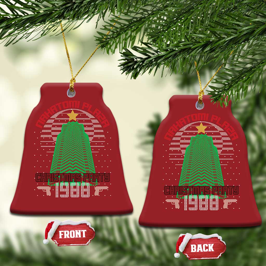 Nakatomi Plaza Xmas Party 1988 Christmas Ornament Xmas Gift Funny 80's Die Movie Bruce TS10