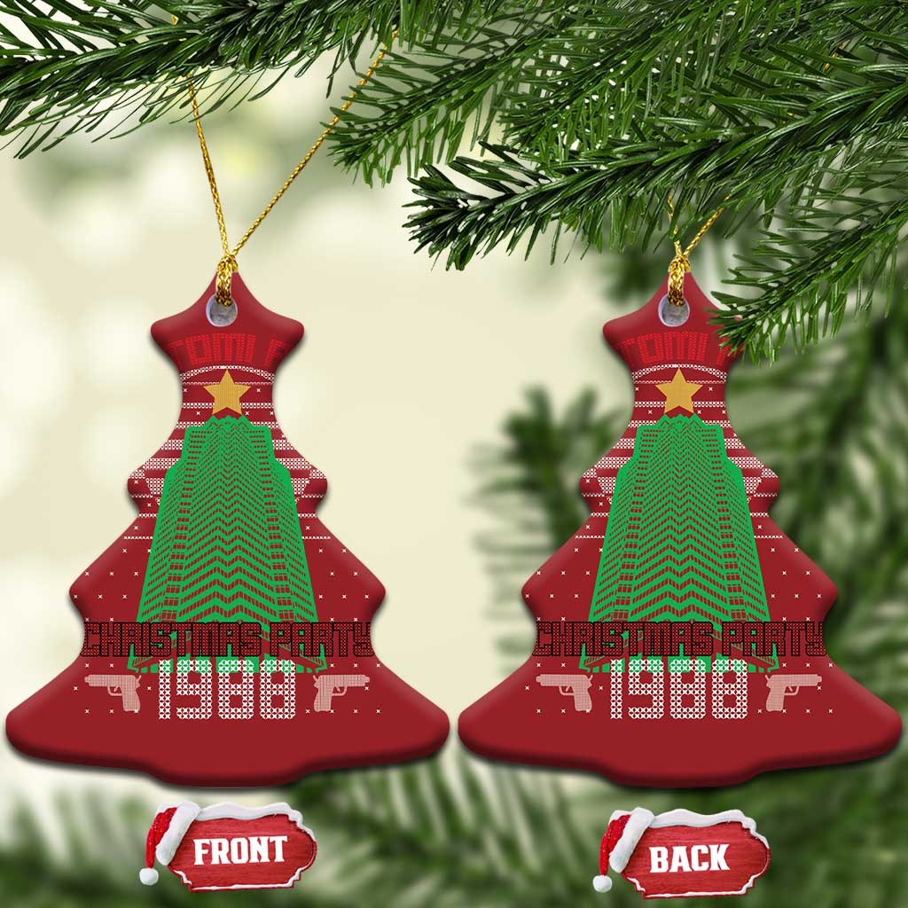 Nakatomi Plaza Xmas Party 1988 Christmas Ornament Xmas Gift Funny 80's Die Movie Bruce TS10