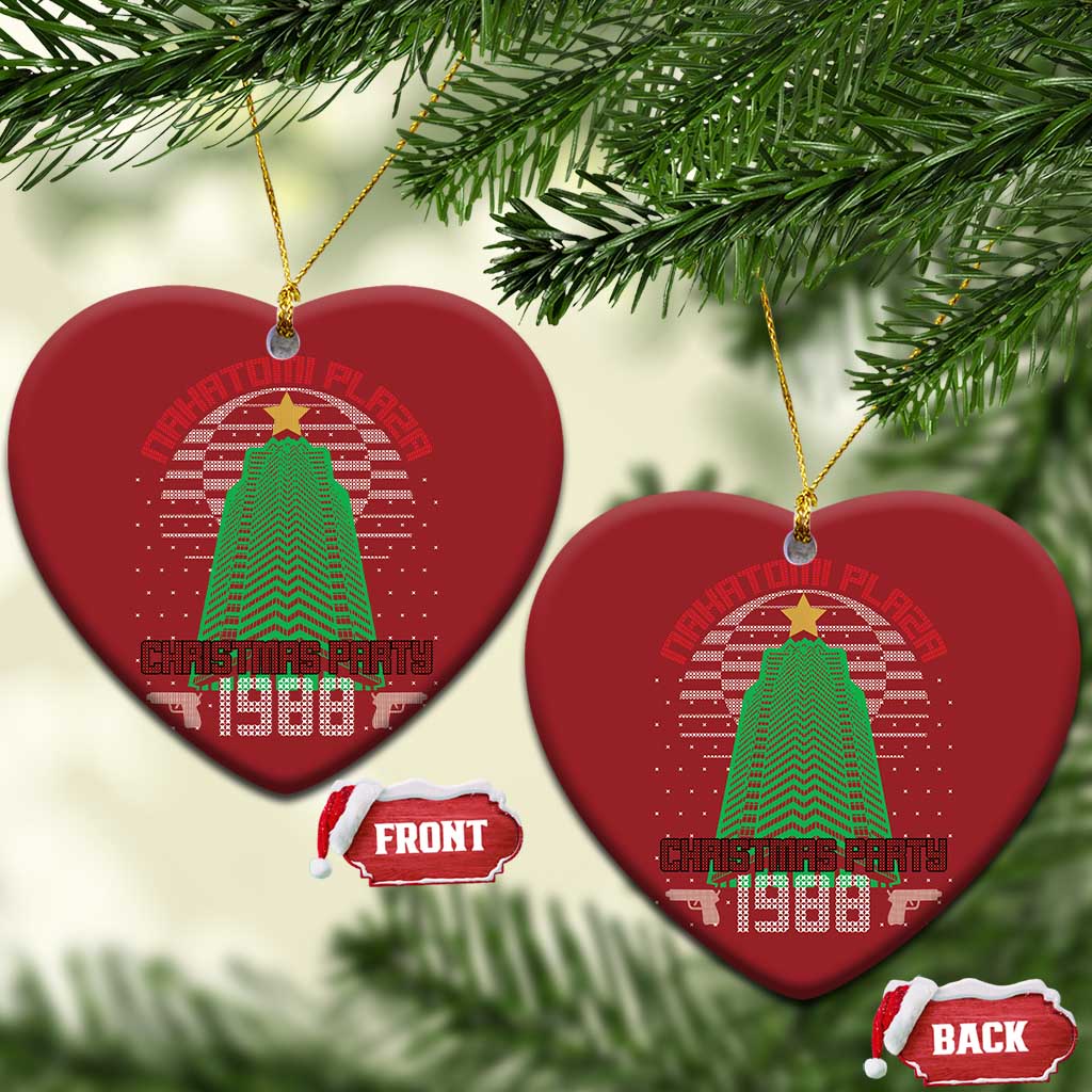 Nakatomi Plaza Xmas Party 1988 Christmas Ornament Xmas Gift Funny 80's Die Movie Bruce TS10