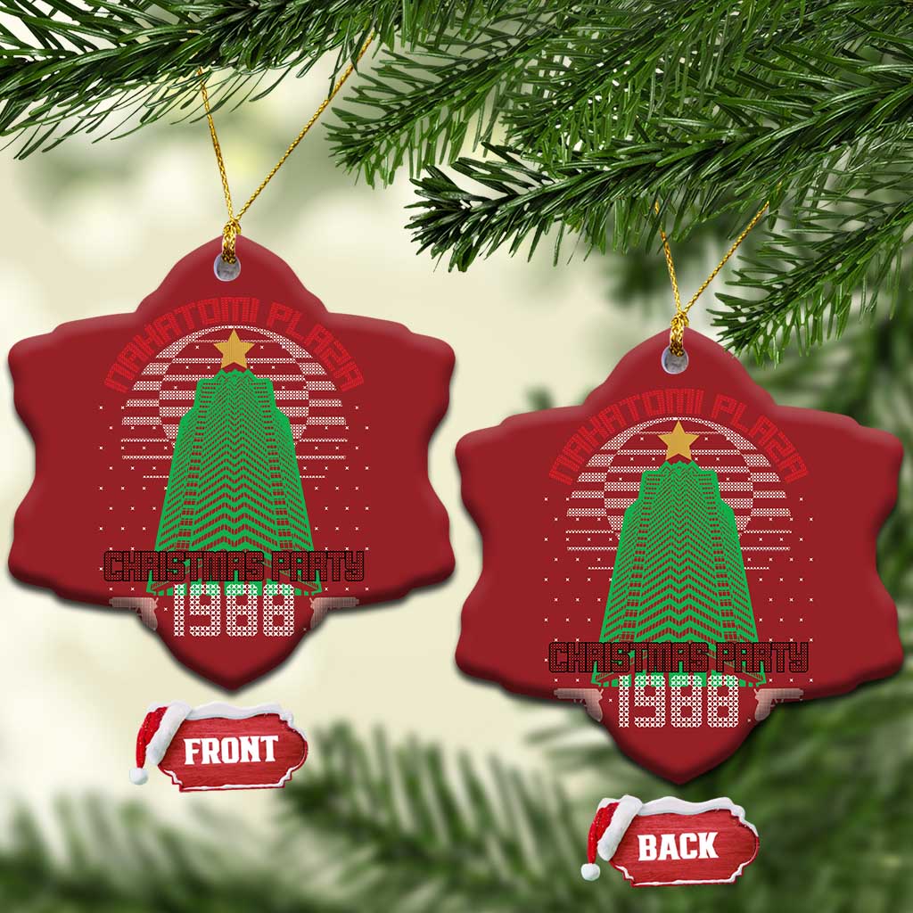Nakatomi Plaza Xmas Party 1988 Christmas Ornament Xmas Gift Funny 80's Die Movie Bruce TS10