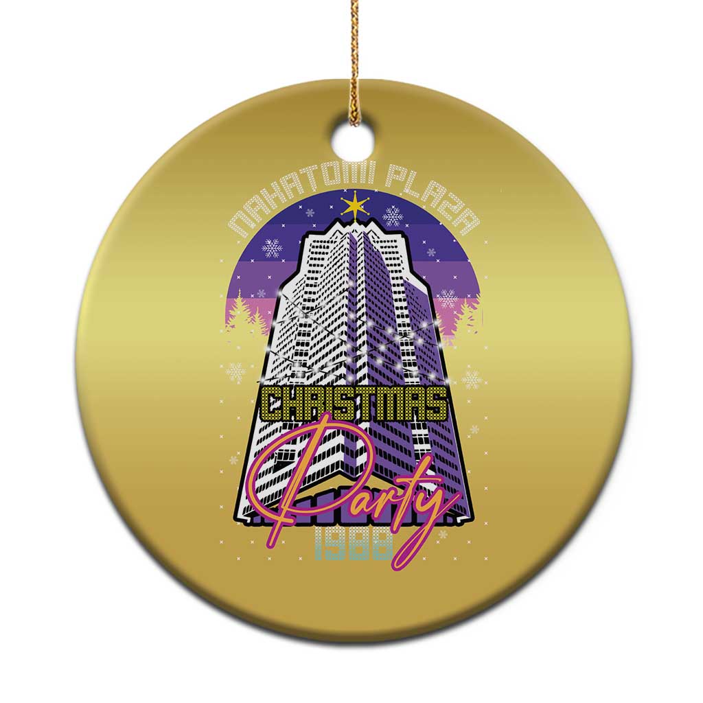 Nakatomi Plaza Xmas Party 1988 Christmas Ornament Funny 80's Movie Ugly Xmas Gift TS10