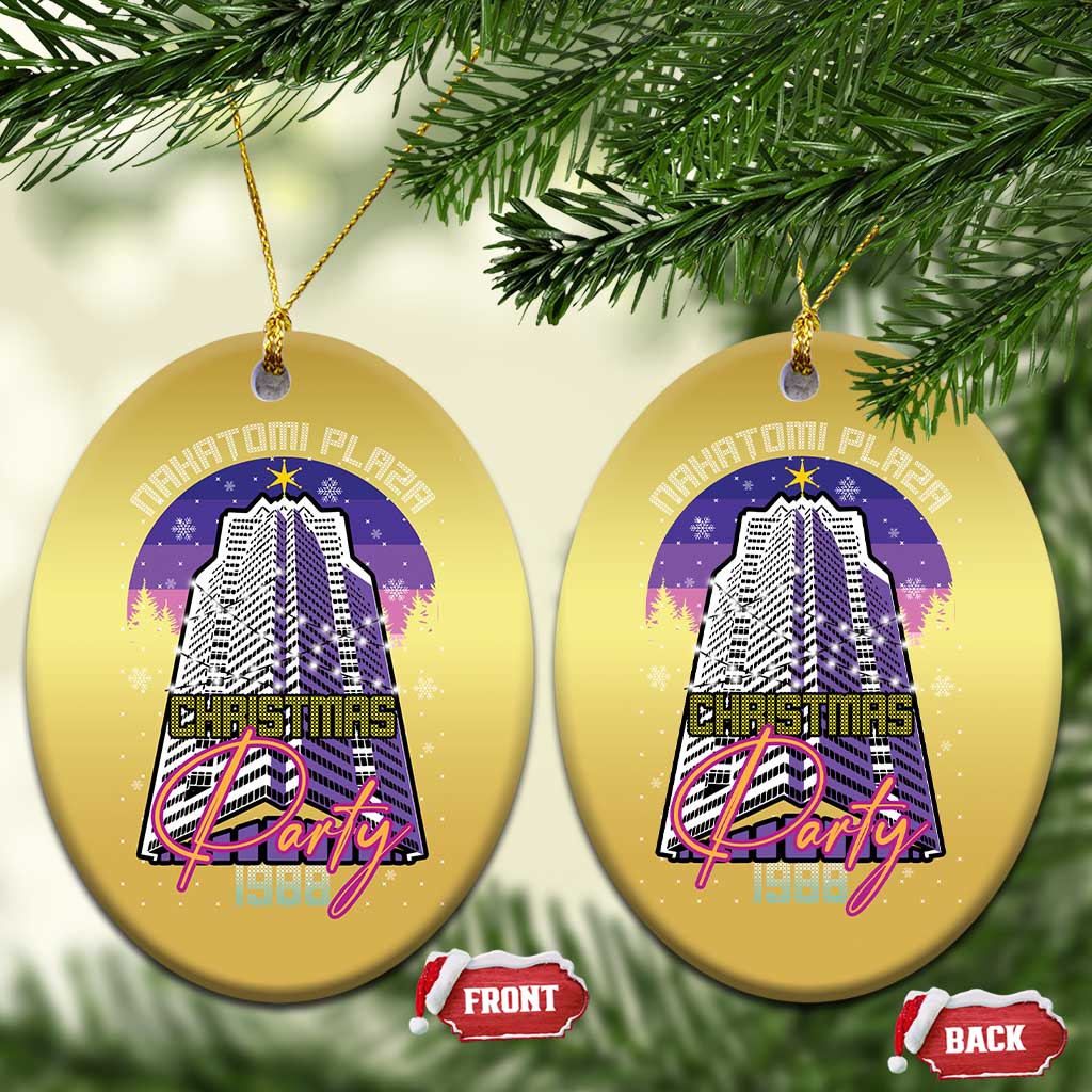 Nakatomi Plaza Xmas Party 1988 Christmas Ornament Funny 80's Movie Ugly Xmas Gift TS10