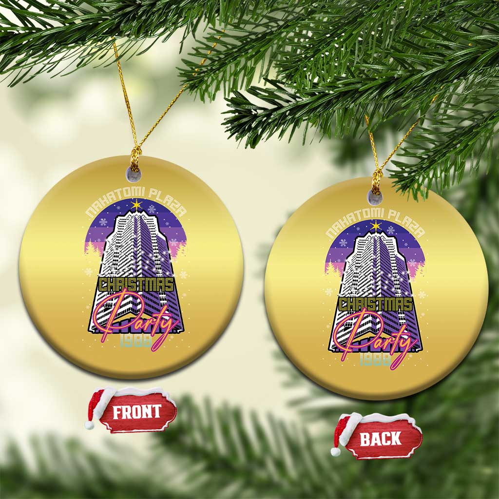 Nakatomi Plaza Xmas Party 1988 Christmas Ornament Funny 80's Movie Ugly Xmas Gift TS10