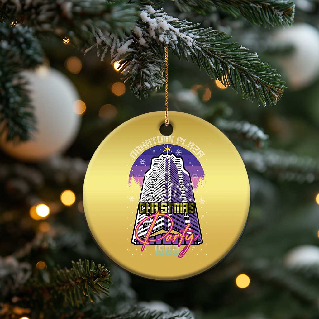 Nakatomi Plaza Xmas Party 1988 Christmas Ornament Funny 80's Movie Ugly Xmas Gift TS10