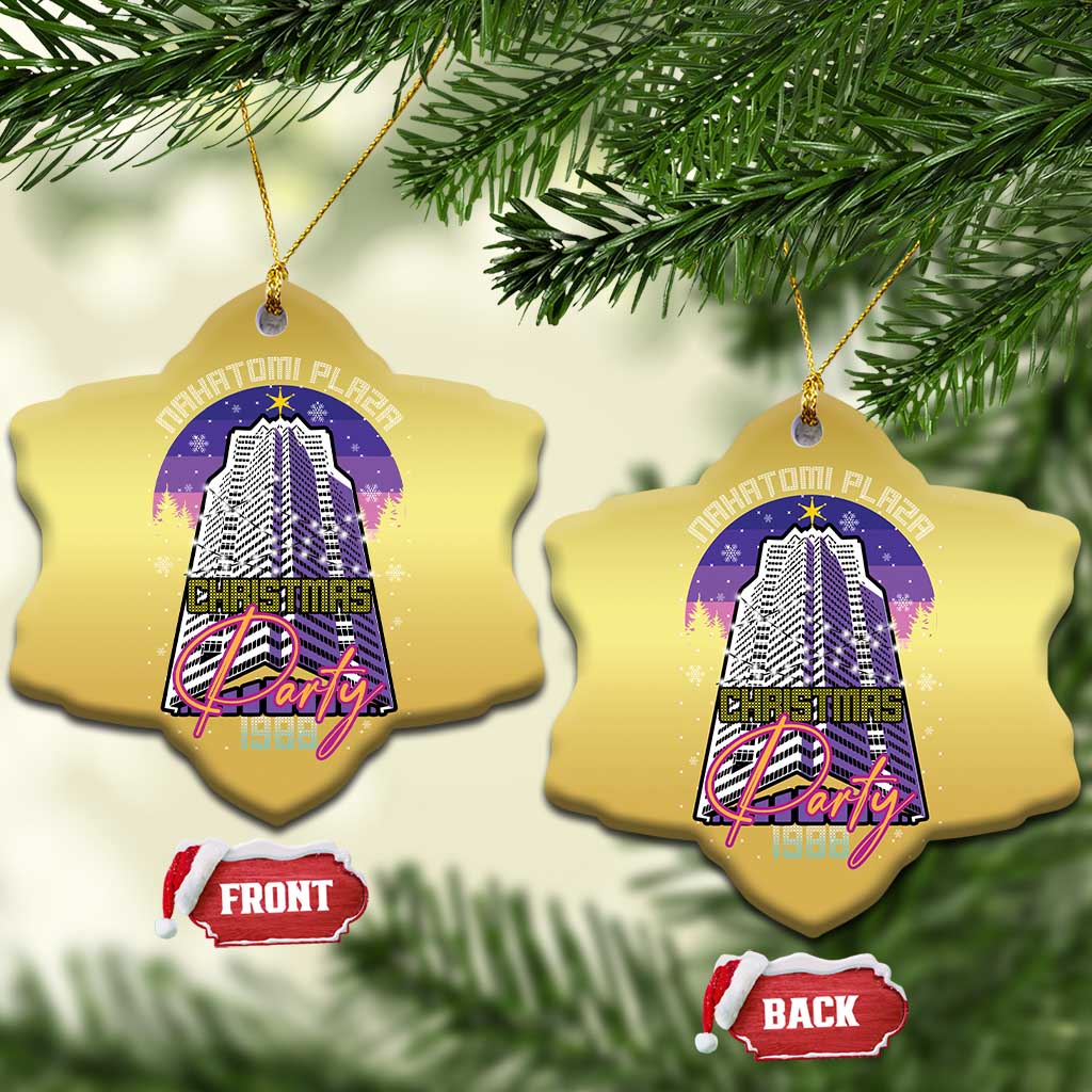 Nakatomi Plaza Xmas Party 1988 Christmas Ornament Funny 80's Movie Ugly Xmas Gift TS10