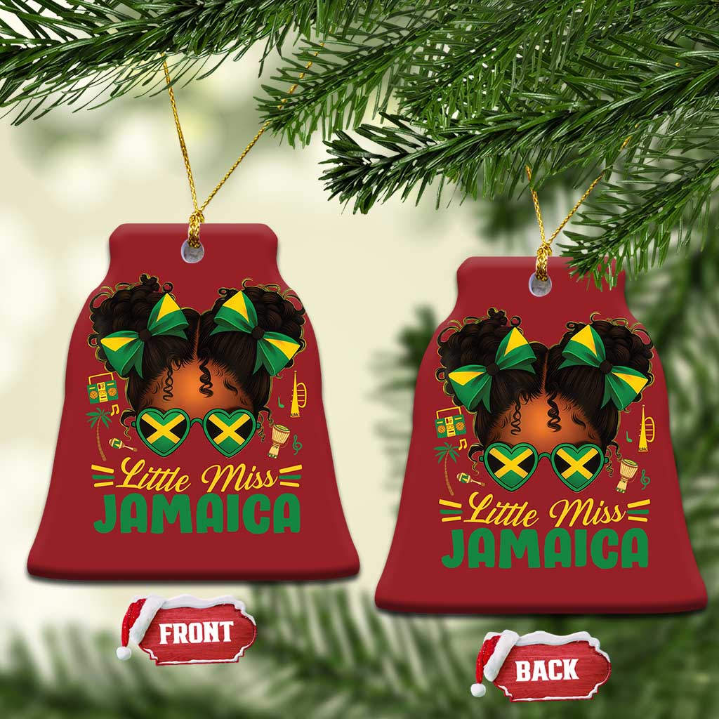 Little Miss Jamaica Christmas Ornament Proud Jamaican Afro Black Girls Jamaica Flag Pride TS10