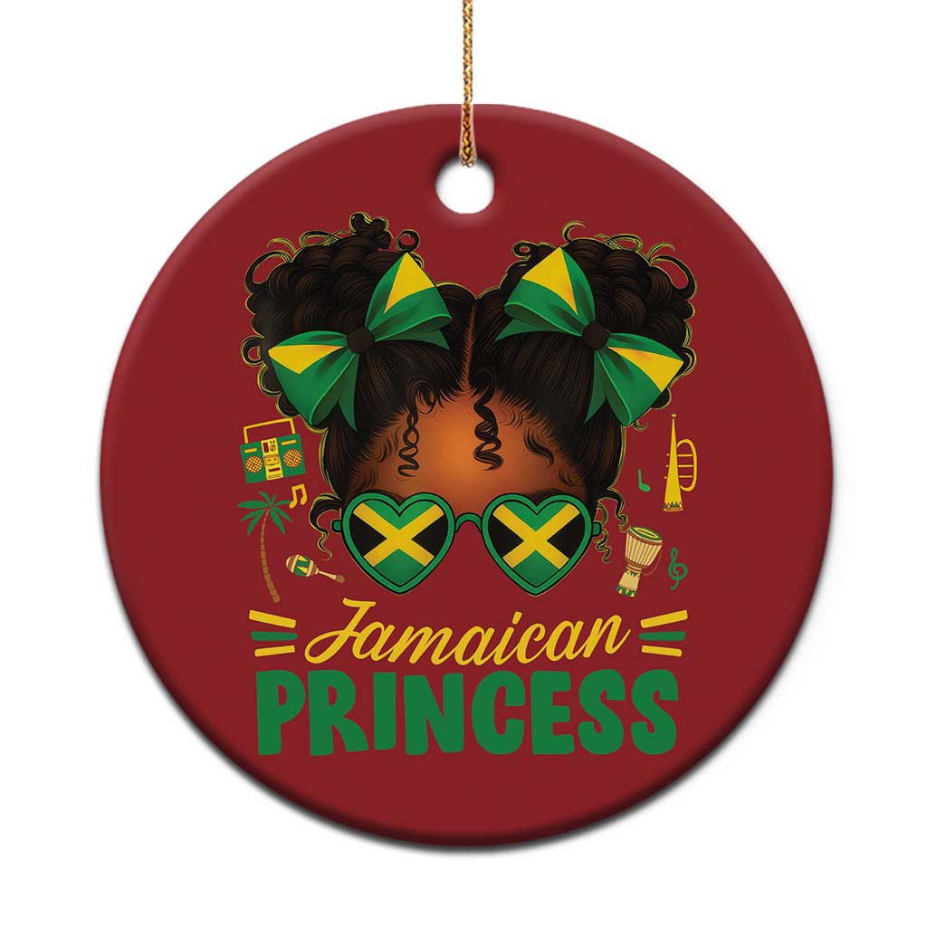 Jamaica Princess Christmas Ornament Proud Jamaican Afro Black Girls Jamaica Flag Pride TS10