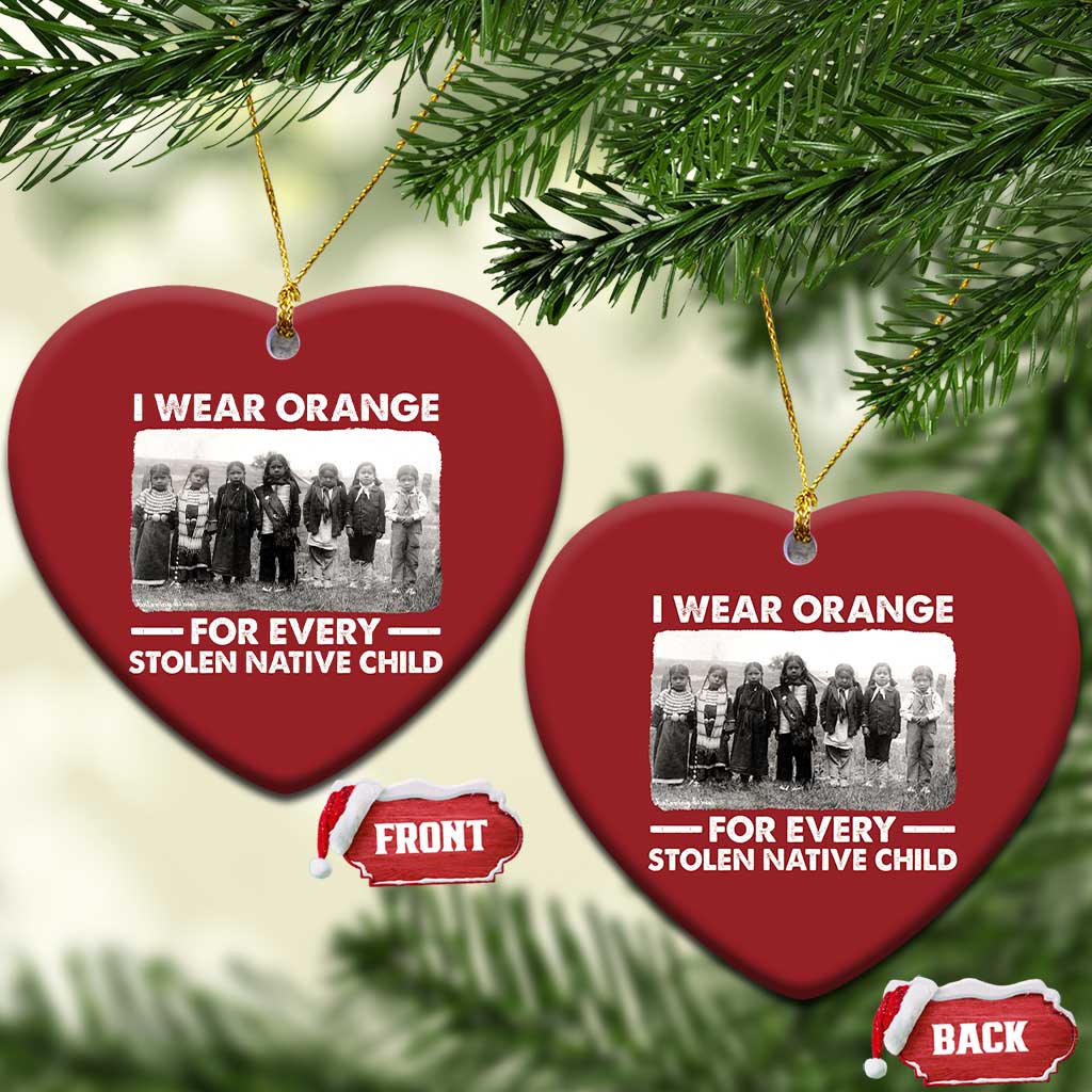 I Wear Orange For Every American Native Child Christmas Ornament TS10