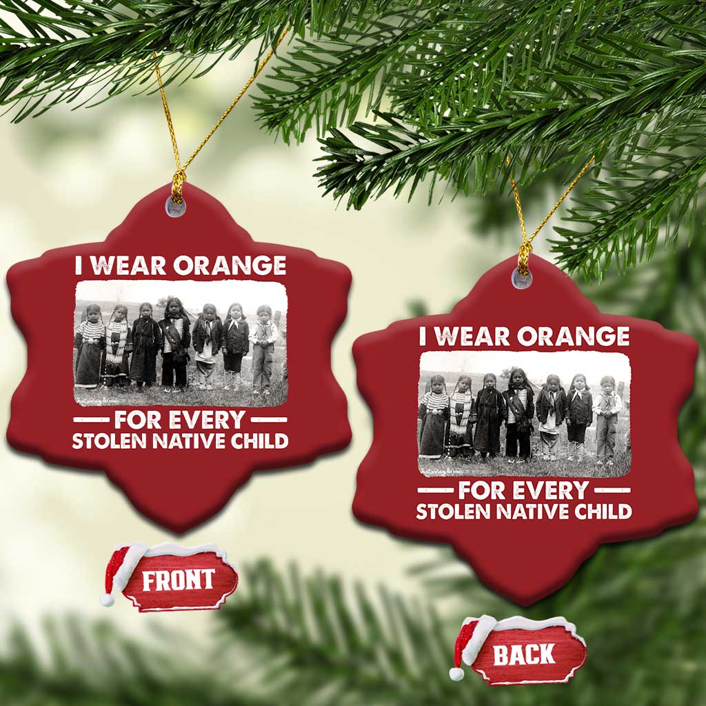 I Wear Orange For Every American Native Child Christmas Ornament TS10