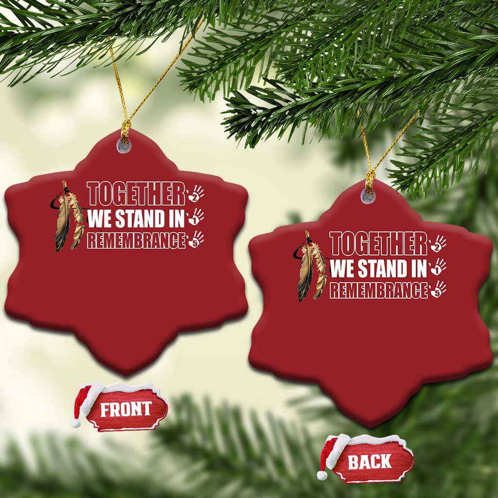Native American Every Child Christmas Ornament Together We Stand in Remembrance 215 Stolen Children TS10