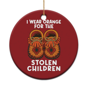 I Wear Orange For Every Stolen American Native Child Christmas Ornament Orange Day TS10