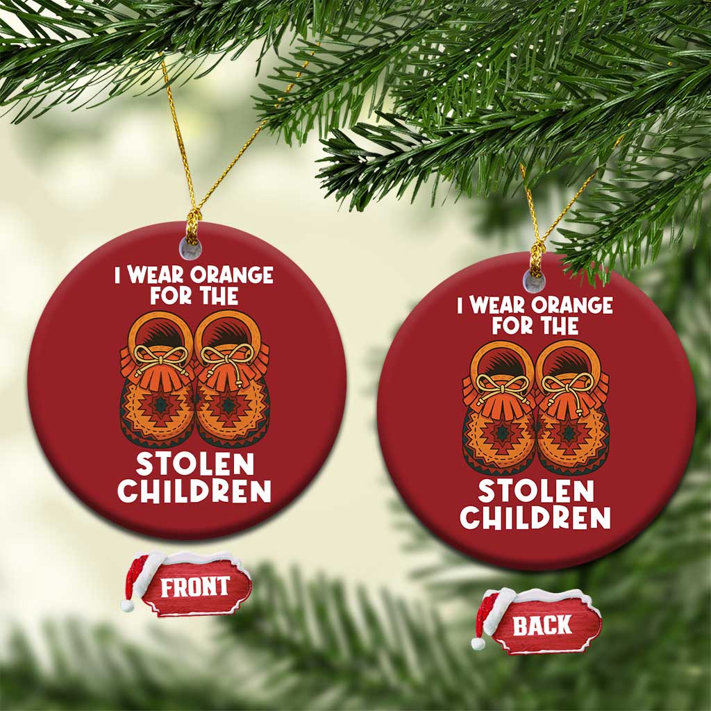 I Wear Orange For Every Stolen American Native Child Christmas Ornament Orange Day TS10