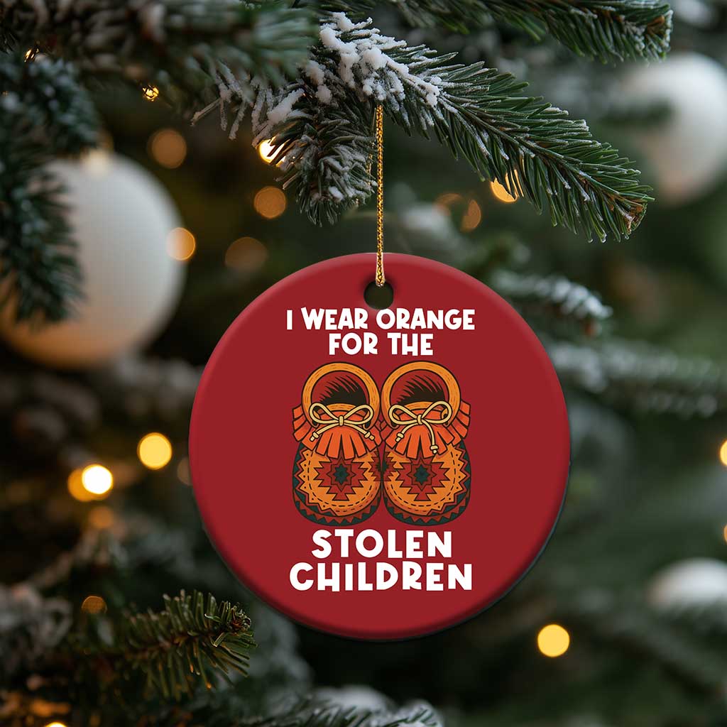I Wear Orange For Every Stolen American Native Child Christmas Ornament Orange Day TS10
