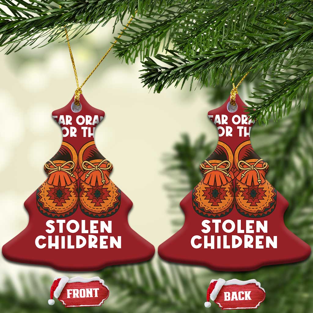 I Wear Orange For Every Stolen American Native Child Christmas Ornament Orange Day TS10