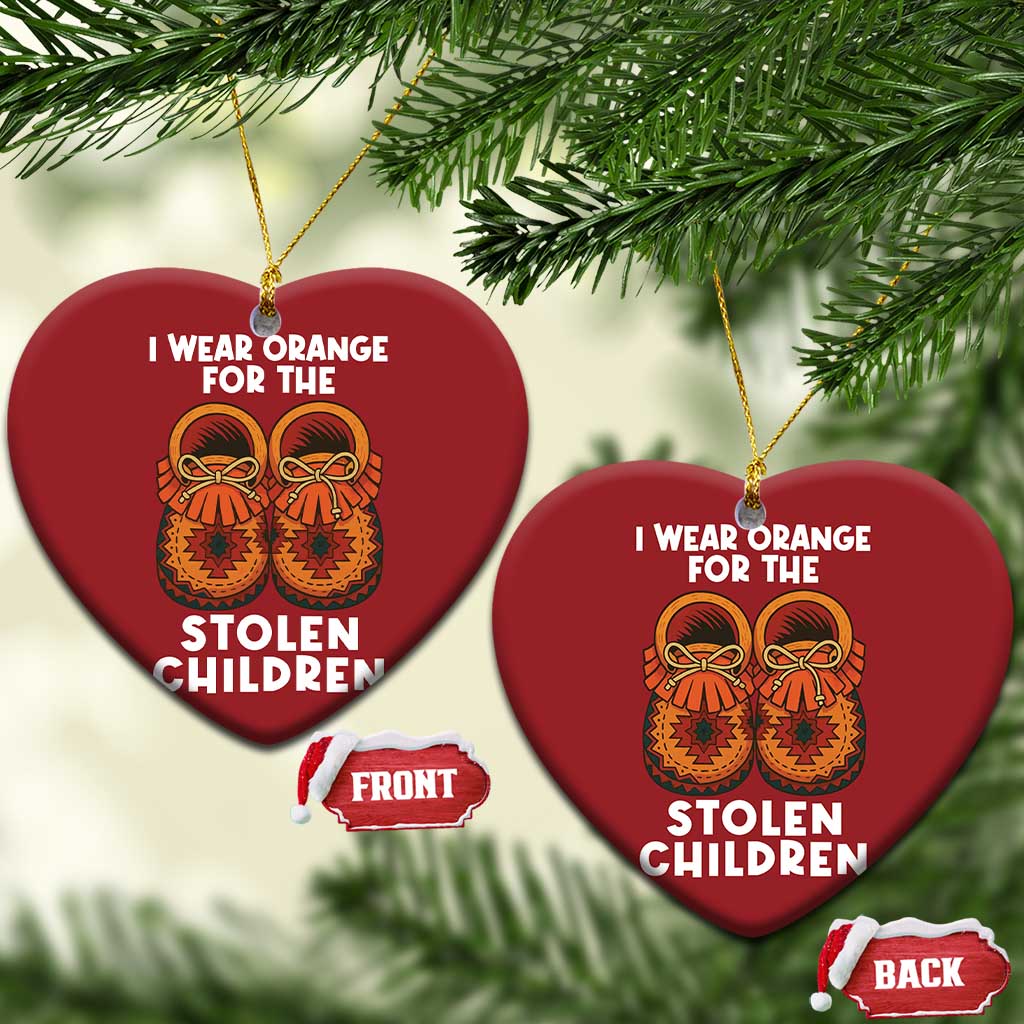 I Wear Orange For Every Stolen American Native Child Christmas Ornament Orange Day TS10