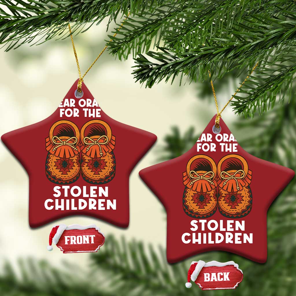 I Wear Orange For Every Stolen American Native Child Christmas Ornament Orange Day TS10