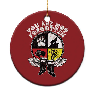 Native American Indian Christmas Ornament You Are Not Forgotten TS10