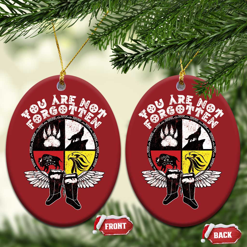 Native American Indian Christmas Ornament You Are Not Forgotten TS10