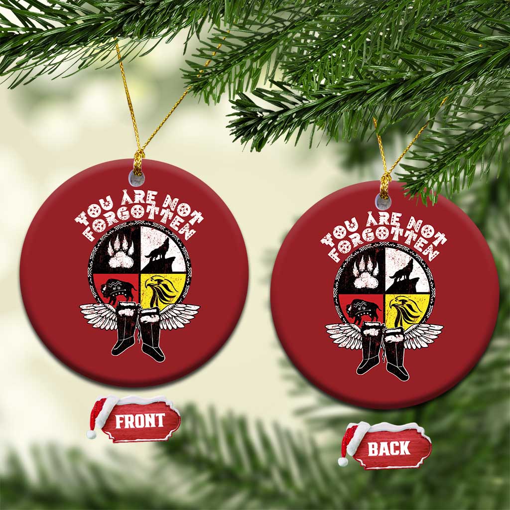 Native American Indian Christmas Ornament You Are Not Forgotten TS10