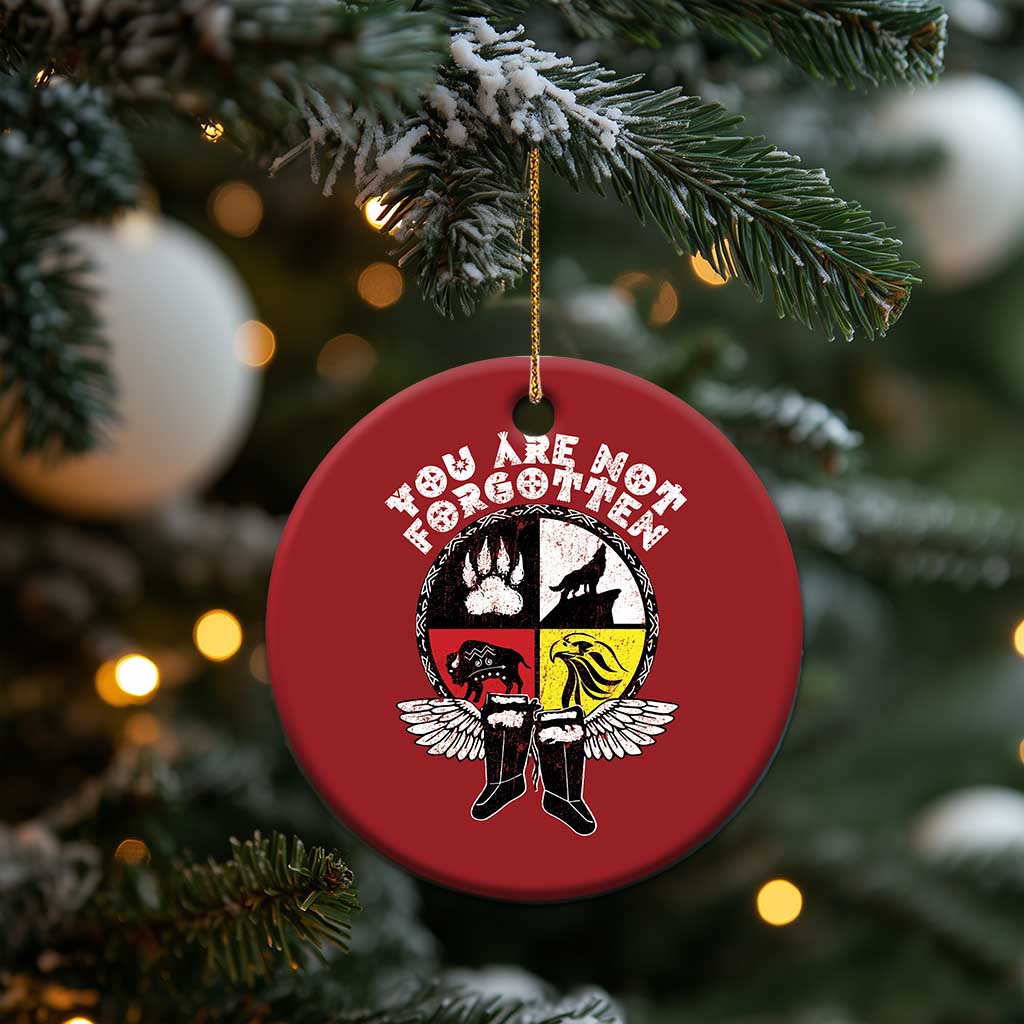 Native American Indian Christmas Ornament You Are Not Forgotten TS10
