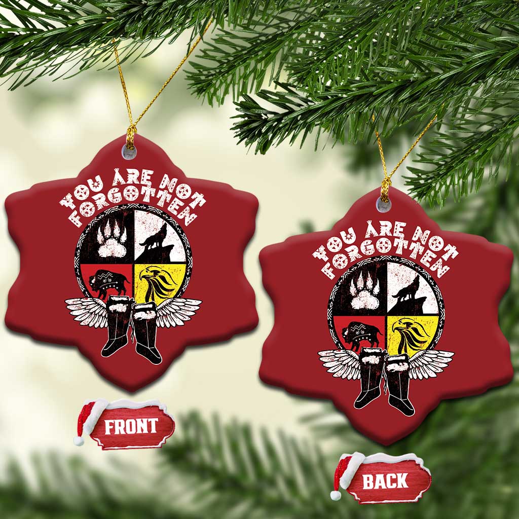 Native American Indian Christmas Ornament You Are Not Forgotten TS10