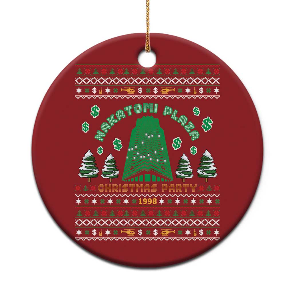 Nakatomi Plaza Xmas Party 1988 Christmas Ornament Funny 80's Movie Xmas Gift Ugly Christmas TS10