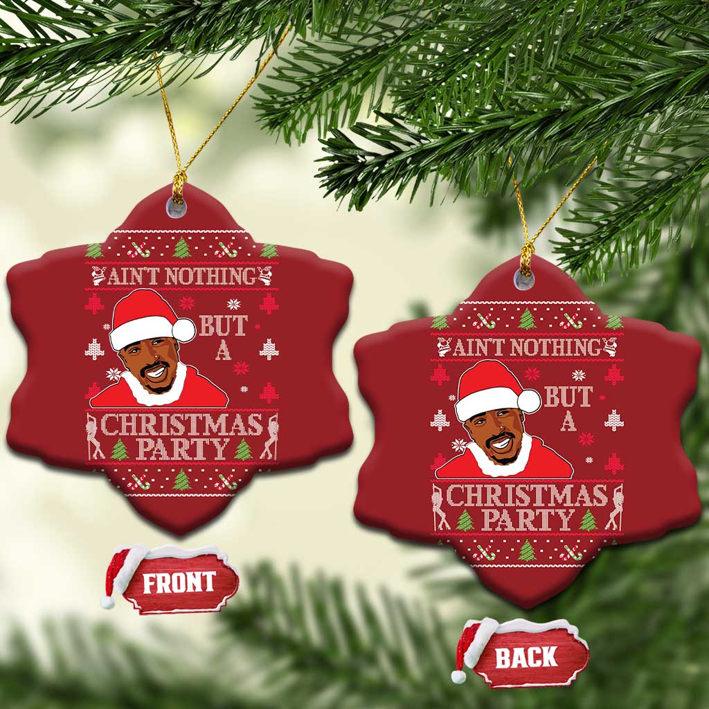 Funny Christmas Ornament Funny Ain't No Party Like a Diddy Party Ugly Christmas Sweater TS10