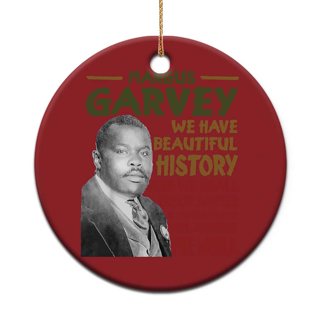 Marcus Garvey Quote Christmas Ornament Black History Month TS10