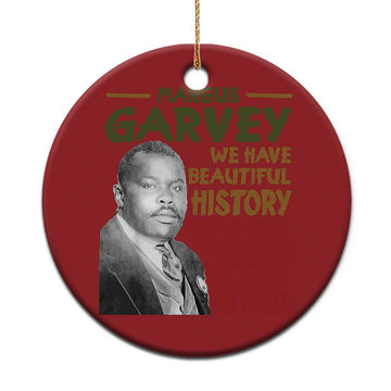 Marcus Garvey Quote Christmas Ornament Black History Month TS10