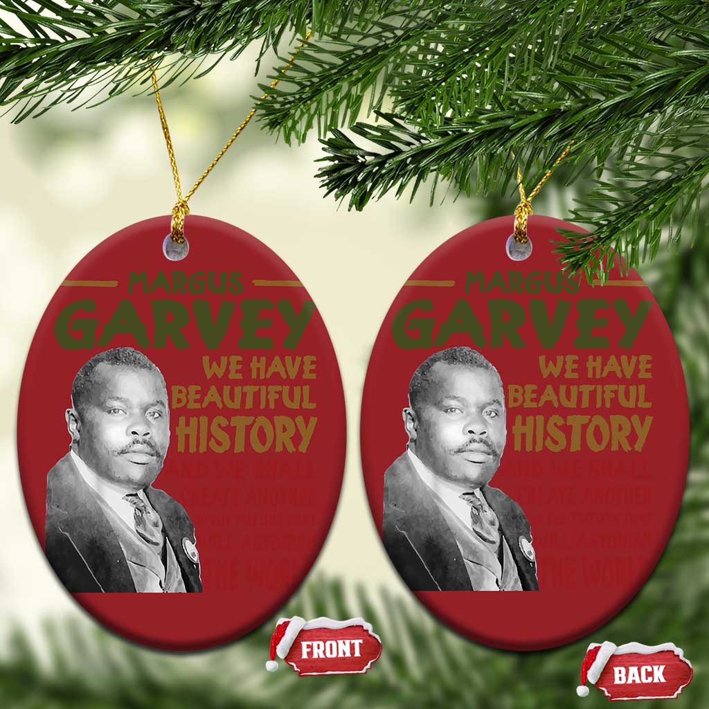Marcus Garvey Quote Christmas Ornament Black History Month TS10