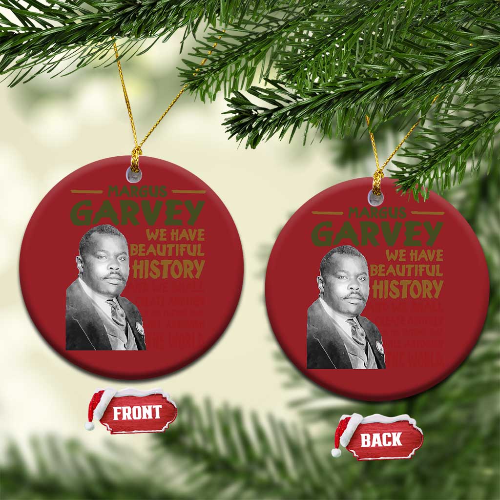 Marcus Garvey Quote Christmas Ornament Black History Month TS10